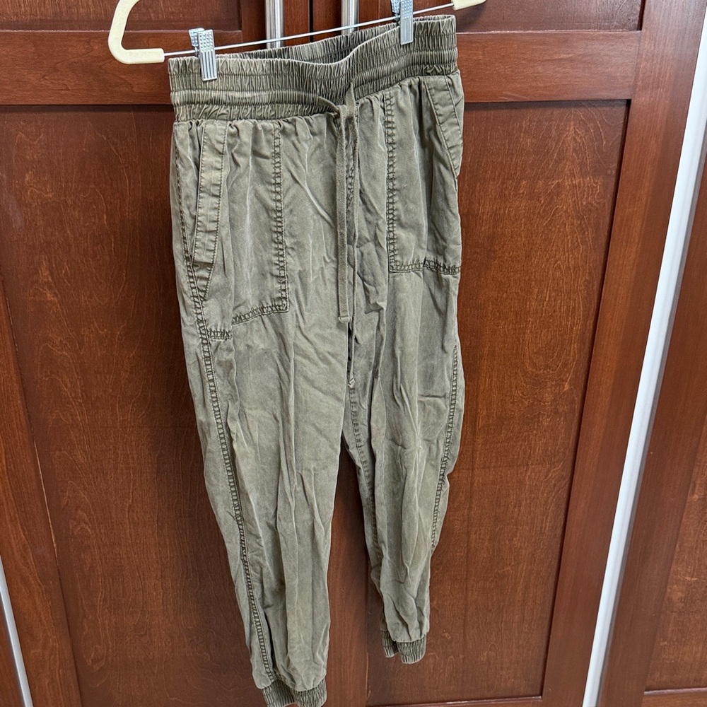 a new day Olive Drawstring Jogger Pants - Casual Tapered Fit